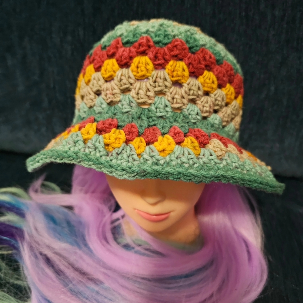 Handmade crochet bucket hat